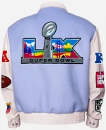 Super Bowl 2026 Varsity Jacket In Light Blue