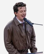 Super Bowl LX 2026 Charlie Puth Leather Jacket