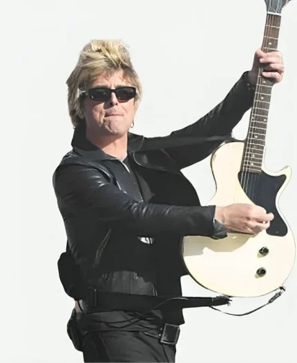 Super Bowl LX Green Day Leather Jacket - Black