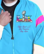 Super Bowl LX Starter The Gust Light Blue Full-Zip Jacket