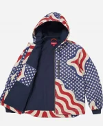 Supreme SS26 Flag Quilted Hooded Work Jacket