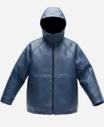 Supreme SS26 Gore Tex Blue Leather Jacket