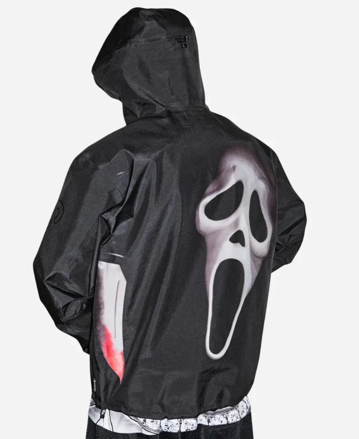 SS26 Supreme Gore Tex Ghostface Shell Jacket - Black And Red