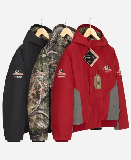 Supreme SS26 Gore Tex Mossy Oak Jacket - Black, Red & Camo