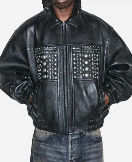 Supreme SS26 Studded Leather Jacket