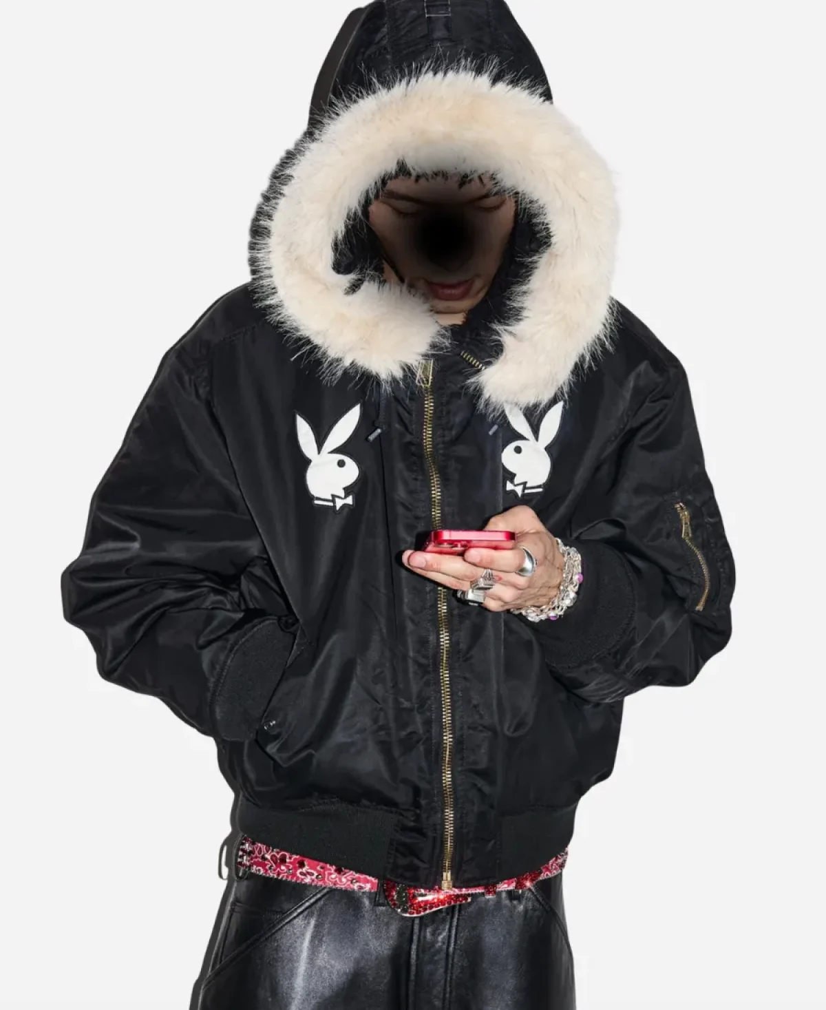 Spring Summer 2026 Supreme x Playboy Hooded MA 1 Jacket
