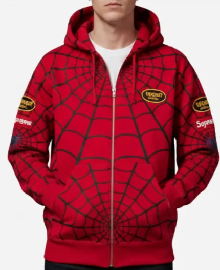 Supreme x Vanson Spiderman Hoodie