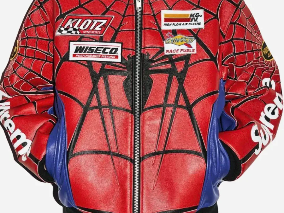 Supreme Spider Man Jacket | Supreme Vanson Spiderman Jacket