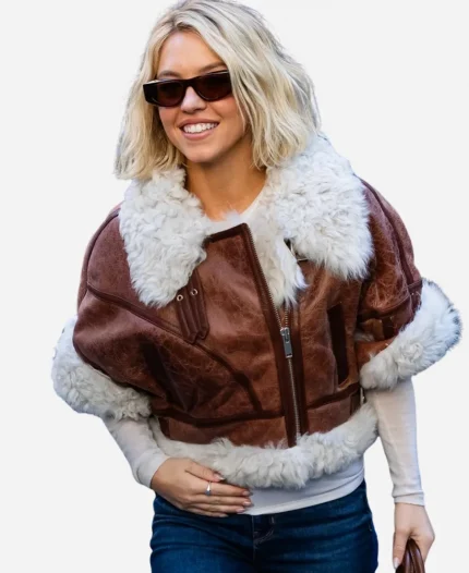 Sydney Sweeney NYC Shearling Jacket