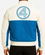 The Fantastic Four First Steps Mission Blue And White Varsity Bomber Jacket