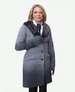 The Today Show 2026 Dylan Dreyer Ombre Grey Fur Coat