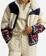 The Today Show 2026 Hoda Kotb Team USA Fair Isle Fleece Jacket