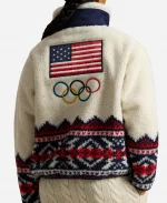 The Today Show 2026 Hoda Kotb Team USA Fair Isle Fleece Jacket - Jacket Era