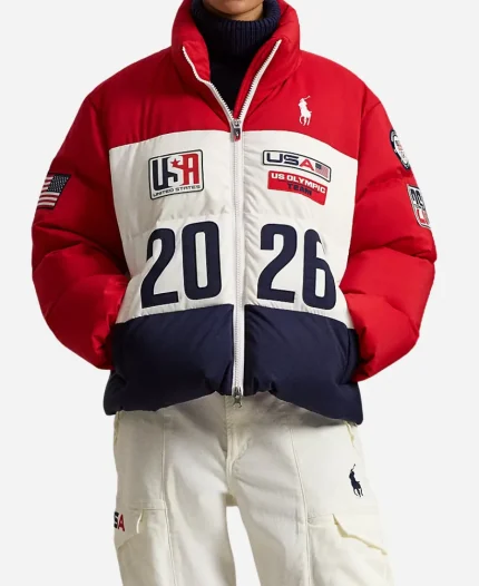 The Today Show 2026 Sheinelle Jones Team USA Puffer Jacket - Jacket Era