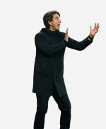 Thomas Frank Tottenham Hotspur Vs Newcastle United Technical Black Hooded Parka Coat