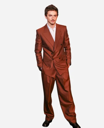 Timothée Chalamet 2026 Brown Suit