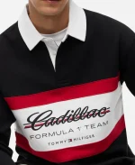 Tommy Hilfiger x Cadillac F1 Team Black Rugby Polo Shirt