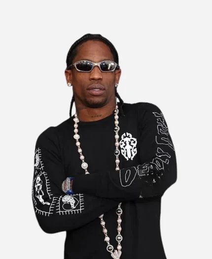 Travis Scott Super Bowl Party Black Sweatshirt - Jacket Era