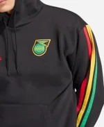 Unisex Adidas Jamaica x Bob Marley 2026 DNA Black Fleece Hoodie