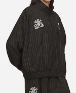 Unisex Adidas x Willy Chavarria Pinstripe Black Track Jacket