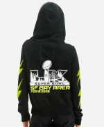 Unisex Aviator Nation x Super Bowl LX 2026 Black Zip-Up Hoodie