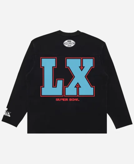 Unisex Bad Bunny x NFL 2026 Super Tazón Black Long Sleeve T-Shirt