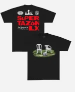Unisex Bad Bunny x NFL 2026 Super Tazón Chairs Black T-Shirt