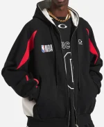 Unisex Balenciaga x NBA 2026 Collaboration Oversized Zip-up Hoodie