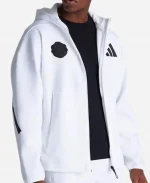 Unisex Manchester United x Adidas Z.N.E. Full Zip Track Hooded Jacket