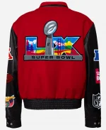 Unisex Super Bowl 2026 Wool And Leather Varsity Jacket