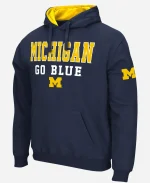 University of Michigan Wolverines Sunrise Navy Blue Hoodie