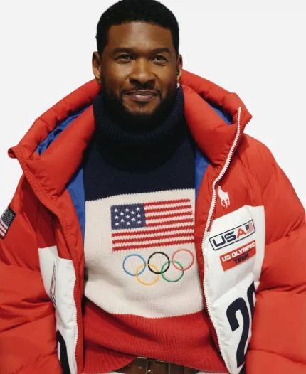 Usher Olympics 2026 Team USA Puffer Jacket