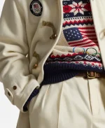 Usher Winter Olympics Ralph Lauren Team USA Toggle Coat
