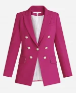 Vanessa Bell Calloway Kenan Pink Blazer - Jacket Era