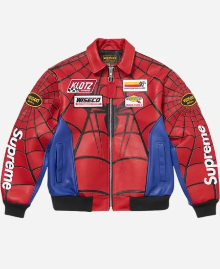 Vanson Leathers x Supreme Spiderman Jacket