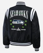 WEAR by Erin Andrews Seattle Seahawks Super Bowl LX Champions Black Bomber Jacket