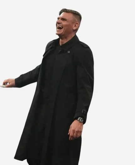 WWE Monday Night RAW 2025 Gunther Black Trench Coat 