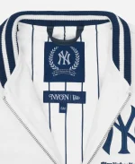 White Yankees Pastime Varsity Jacket