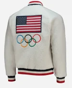 Winter Olympics 2022 Team USA Polo Ralph Lauren Reversible Raglan Varsity Jacket