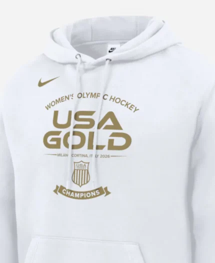 Winter Olympics 2026 Hockey Nike USA Gold Medal Club Hoodie