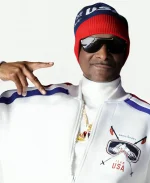 Winter Olympics 2026 Milano Cortina Team USA Snoop Dogg White Full-Zip Track Jacket