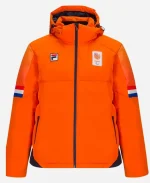 Winter Olympics 2026 Opening Ceremony Netherlands Orange Jacket