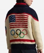 Winter Olympics 2026 Team USA Wool Shawl Cardigan