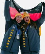 Winter Olympics Opening 2026 Ceremony Adidas Team Germany Grey Hooded Jacket