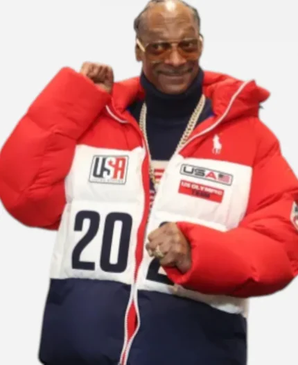 Winter Olympics Team USA 2026 Snoop Dogg Red Jacket