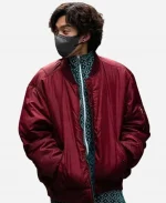 Woo-jin TV Series Bloodhounds Lee Sang-yi Red Bomber Jacket
