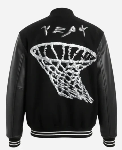 Yeat x Nike x Cactus Plant Flea Market Black Varsity Jacket