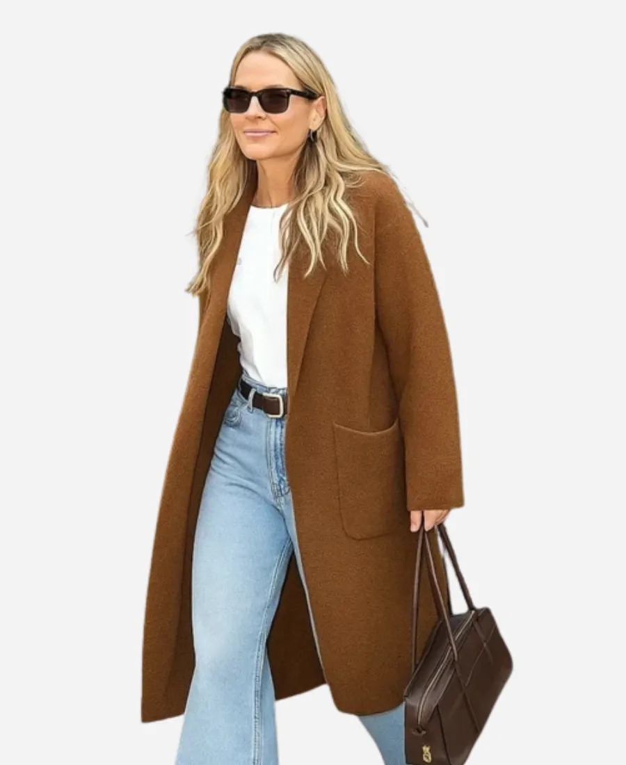 2025 NYC Molly Sims Brown Trench Coat 2025 NYC Molly Sims Brown Trench Coat
