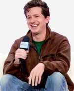 2026 American Singer Charlie Puth Brown Half Zip Up  Jacket