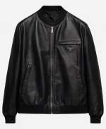 2026 Lionel Richie Black Leather Bomber Jacket
